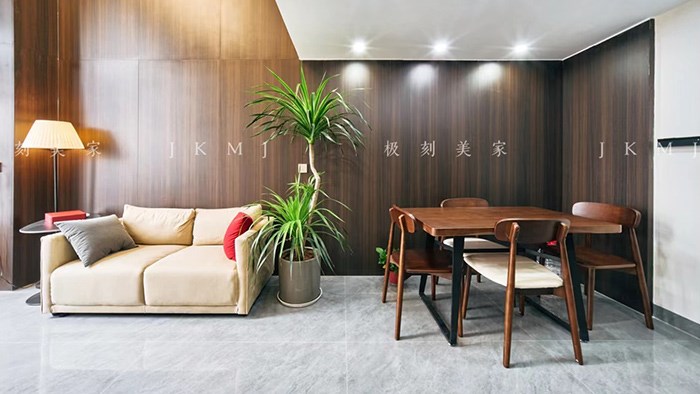 湖南長沙-中海閱溪府55m²現(xiàn)代混搭風(fēng)·極刻美家全屋整裝